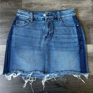 Pacsun multi color denim skirt